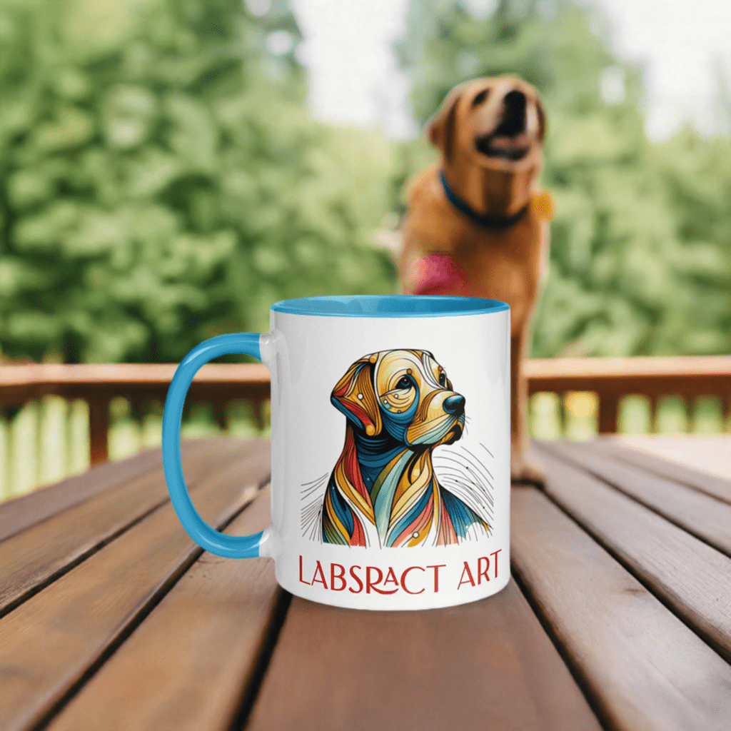 1 Seller Labstract Art Custom Coffee Mug for the dog lover