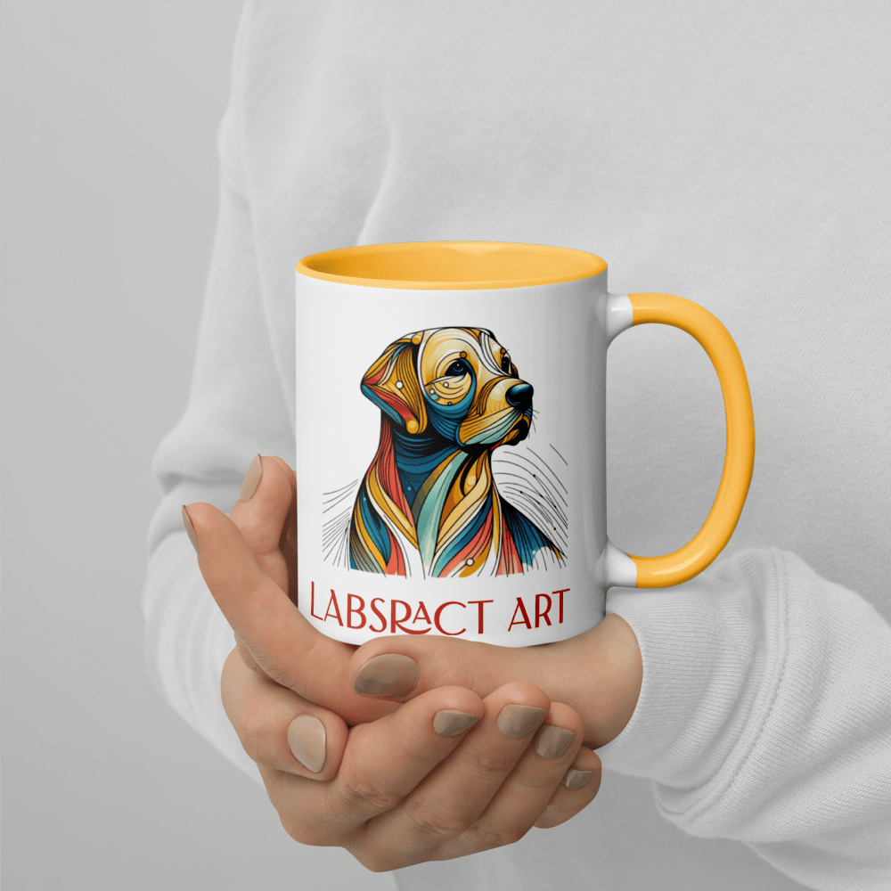 #1 Seller! Labstract Art Custom Coffee Mug for the dog lover - Tri - Me Gifts