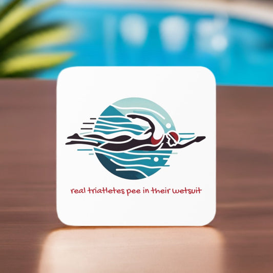 Triathlon Cork-back coaster