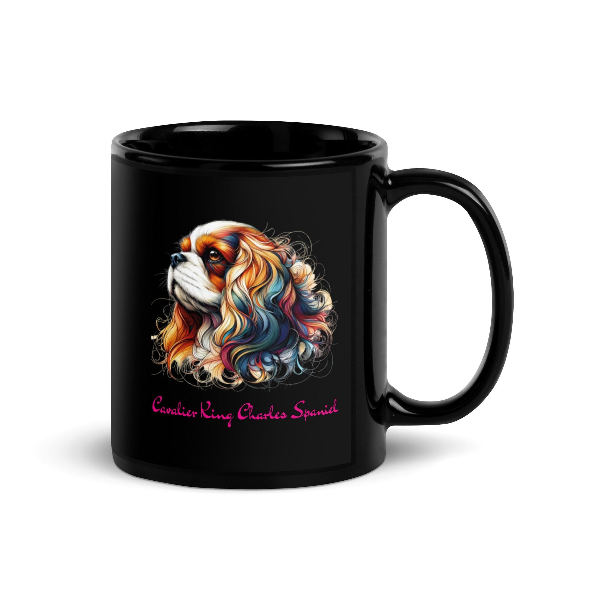 Cavalier King Charles Spaniel Glossy Mug - Tri - Me Gifts