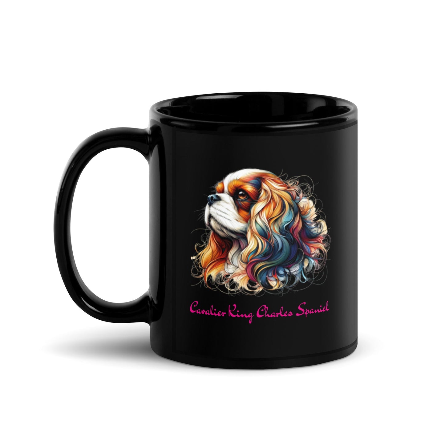 Cavalier King Charles Spaniel Glossy Mug - Tri - Me Gifts