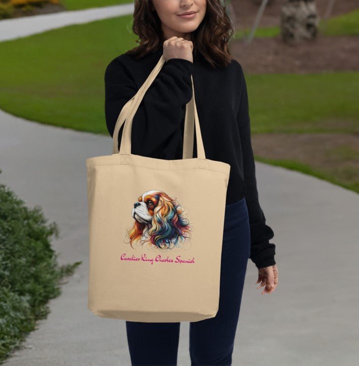 Cavalier King Charles Spaniel Tote Bag - Tri - Me Gifts