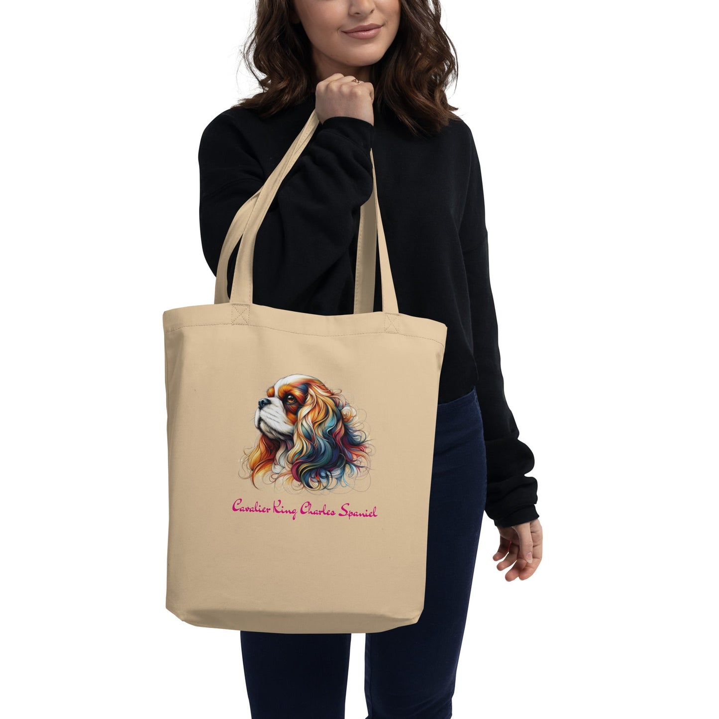 Cavalier King Charles Spaniel Tote Bag - Tri - Me Gifts