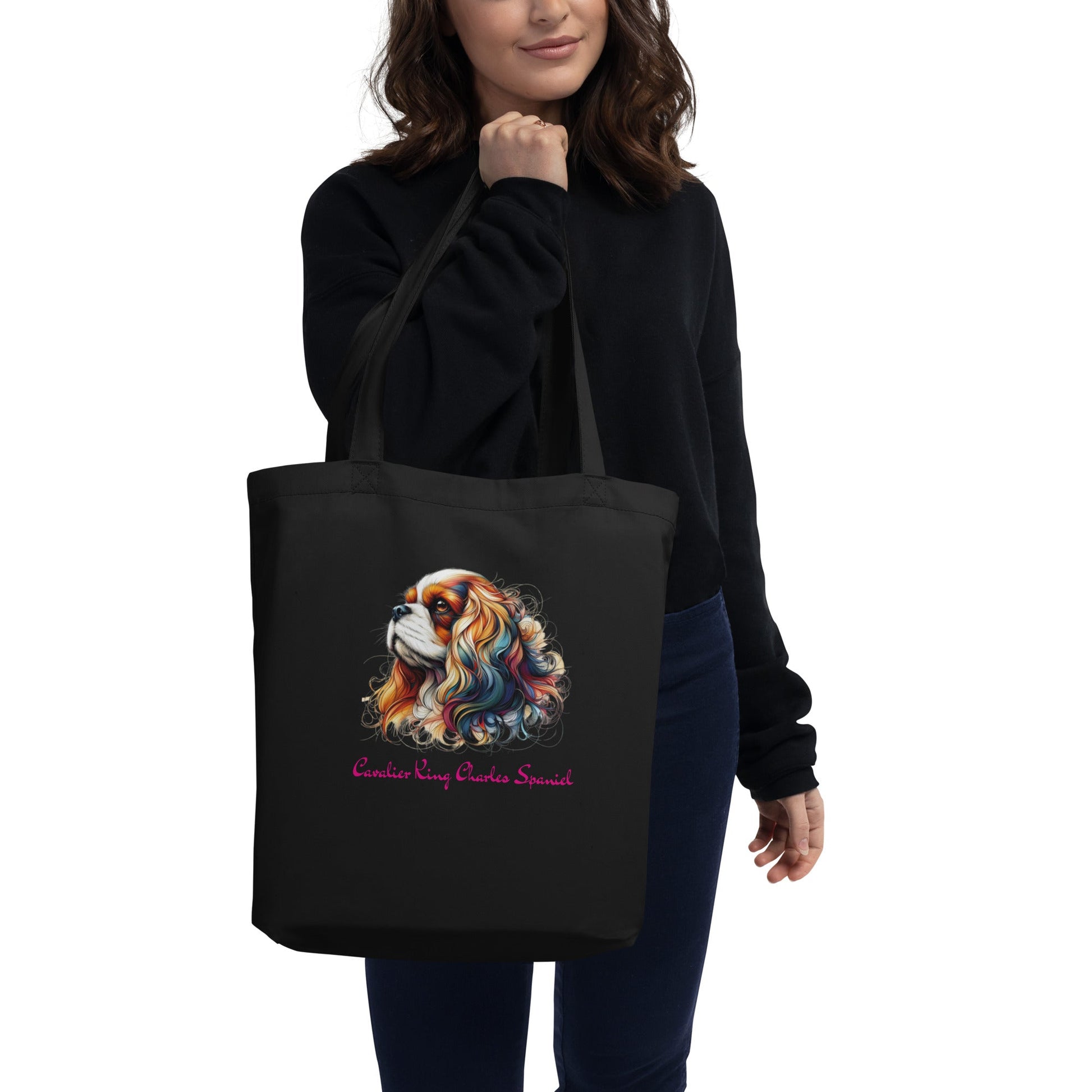 Cavalier King Charles Spaniel Tote Bag - Tri - Me Gifts