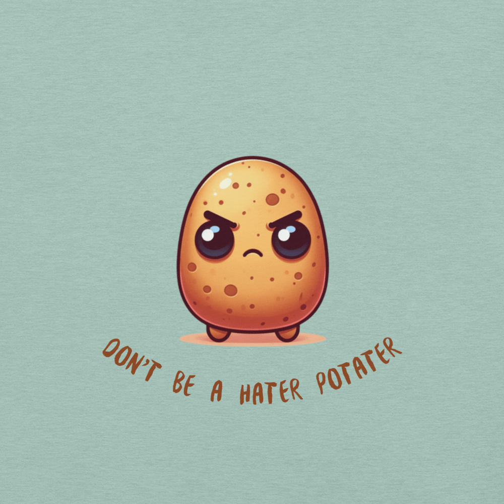 Don't be a hater potater Shirt - Tri - Me Gifts