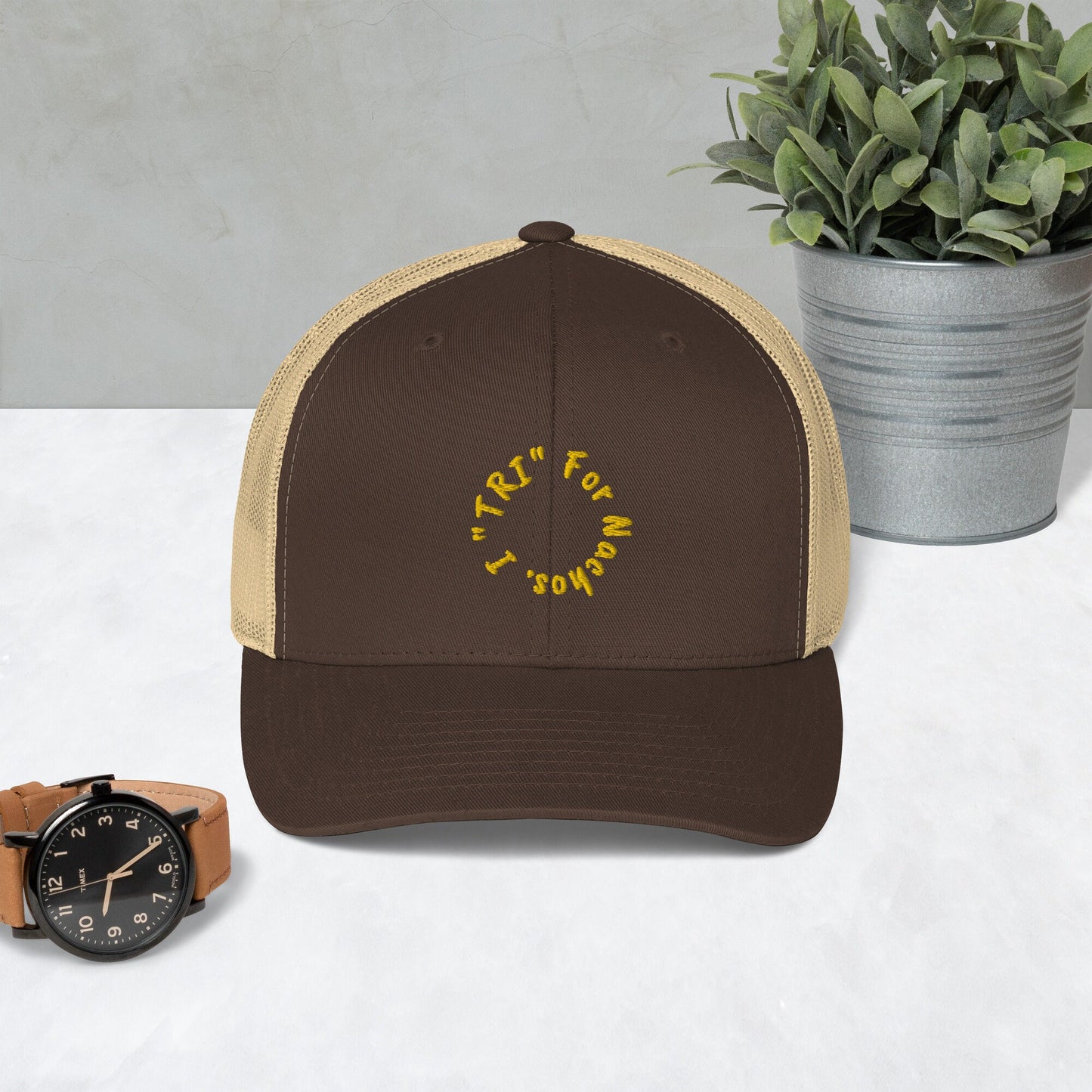 Triathlon Inspired Retro Trucker Cap