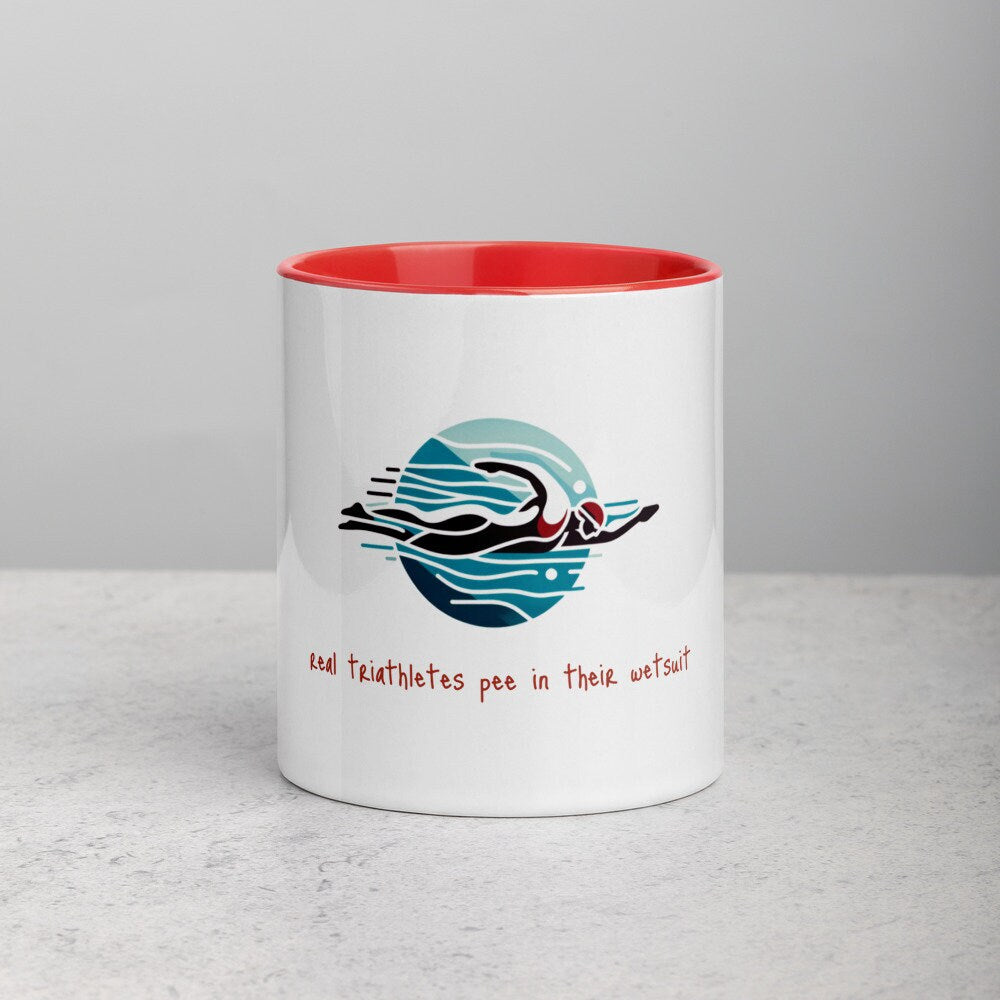 Triathlete Swimmer Mug.  Great gift for the athlete in your life!