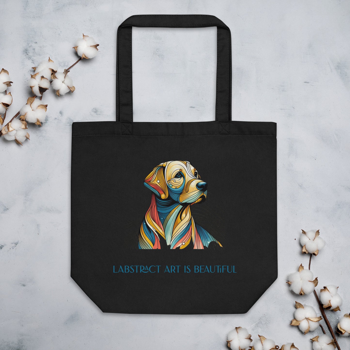 Labstract Art Tote Bag.  Great gift for the dog lover in your life!