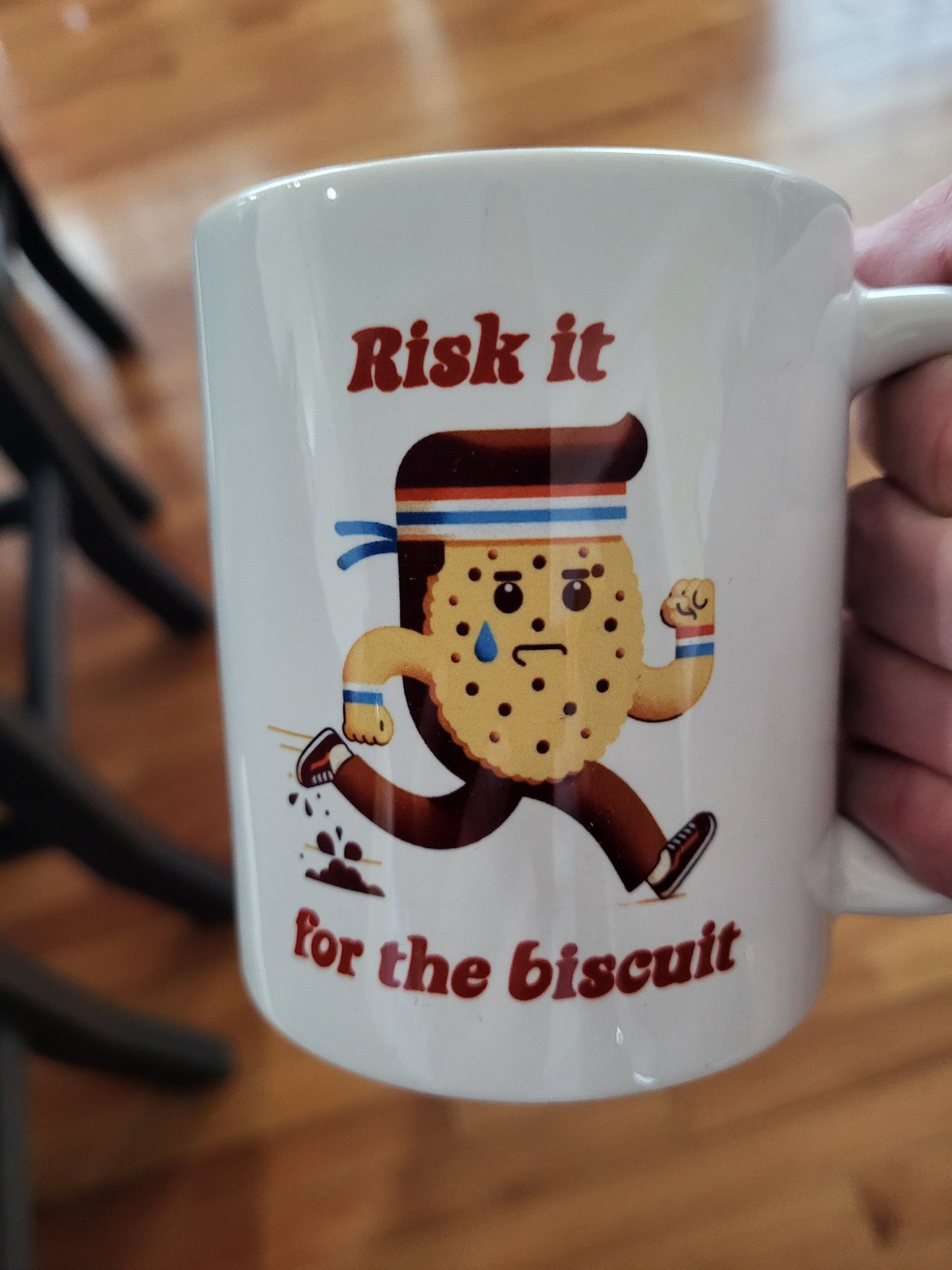 Popular!  Risk it for the biscuit coffee mug for the runner in your life!  Don't risk it...order now!!