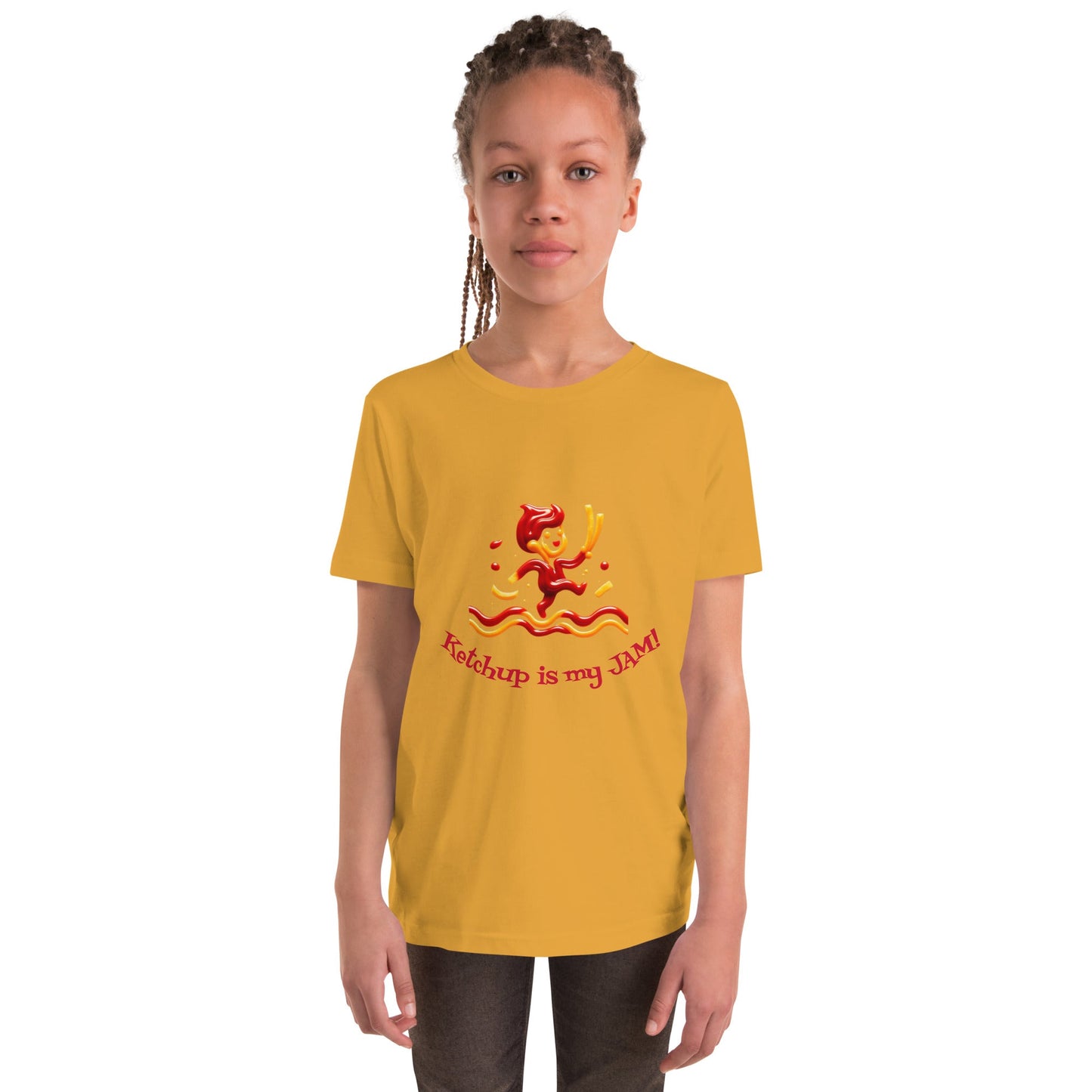 Ketchup is my Jam Youth tee shirt - Tri - Me Gifts