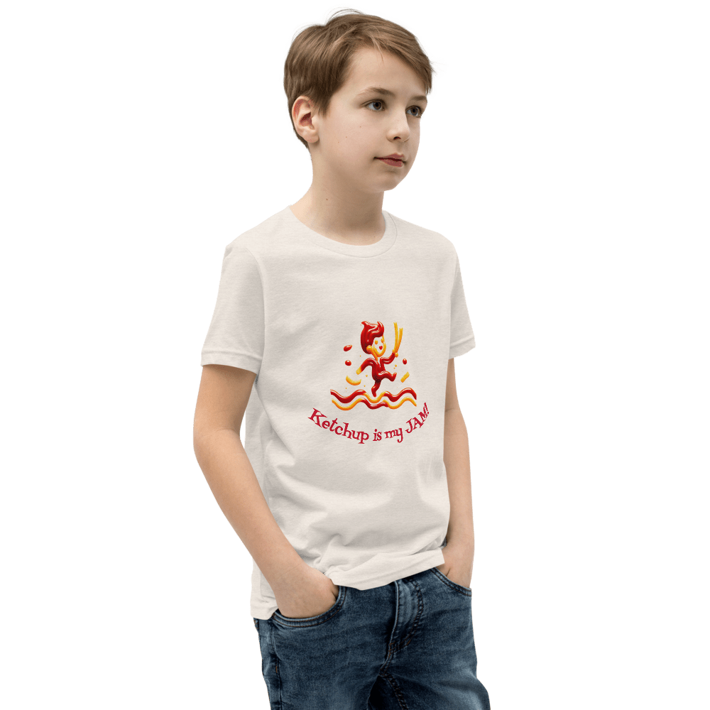 Ketchup is my Jam Youth tee shirt - Tri - Me Gifts