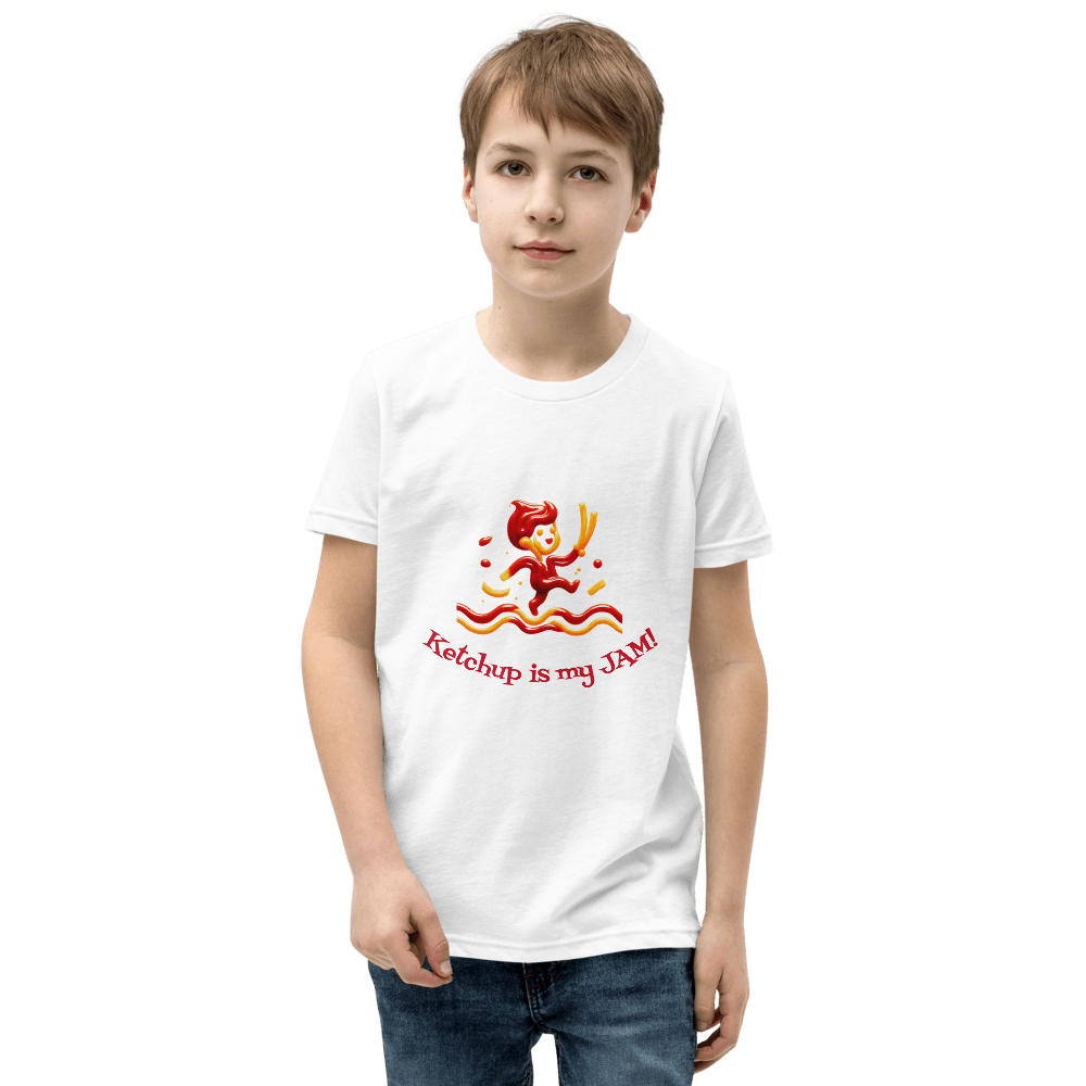 Ketchup is my Jam Youth tee shirt - Tri - Me Gifts