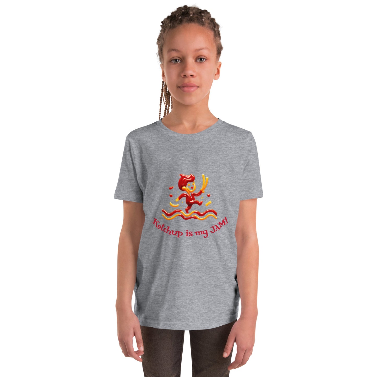 Ketchup is my Jam Youth tee shirt - Tri - Me Gifts