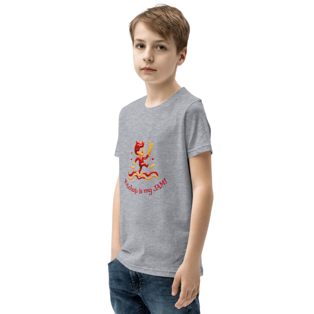 Ketchup is my Jam Youth tee shirt - Tri - Me Gifts