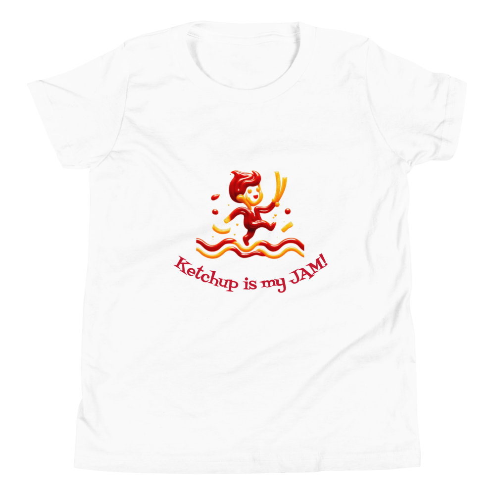 Ketchup is my Jam Youth tee shirt - Tri - Me Gifts