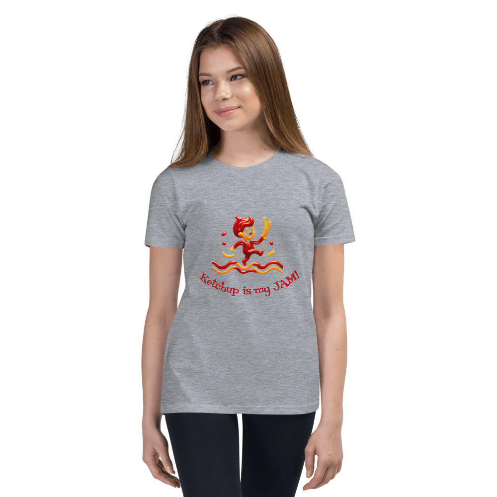 Ketchup is my Jam Youth tee shirt - Tri - Me Gifts