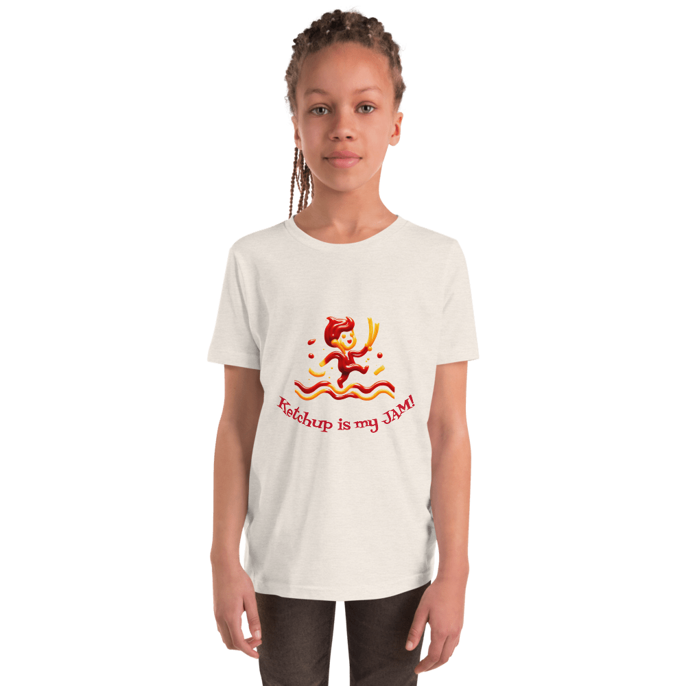 Ketchup is my Jam Youth tee shirt - Tri - Me Gifts