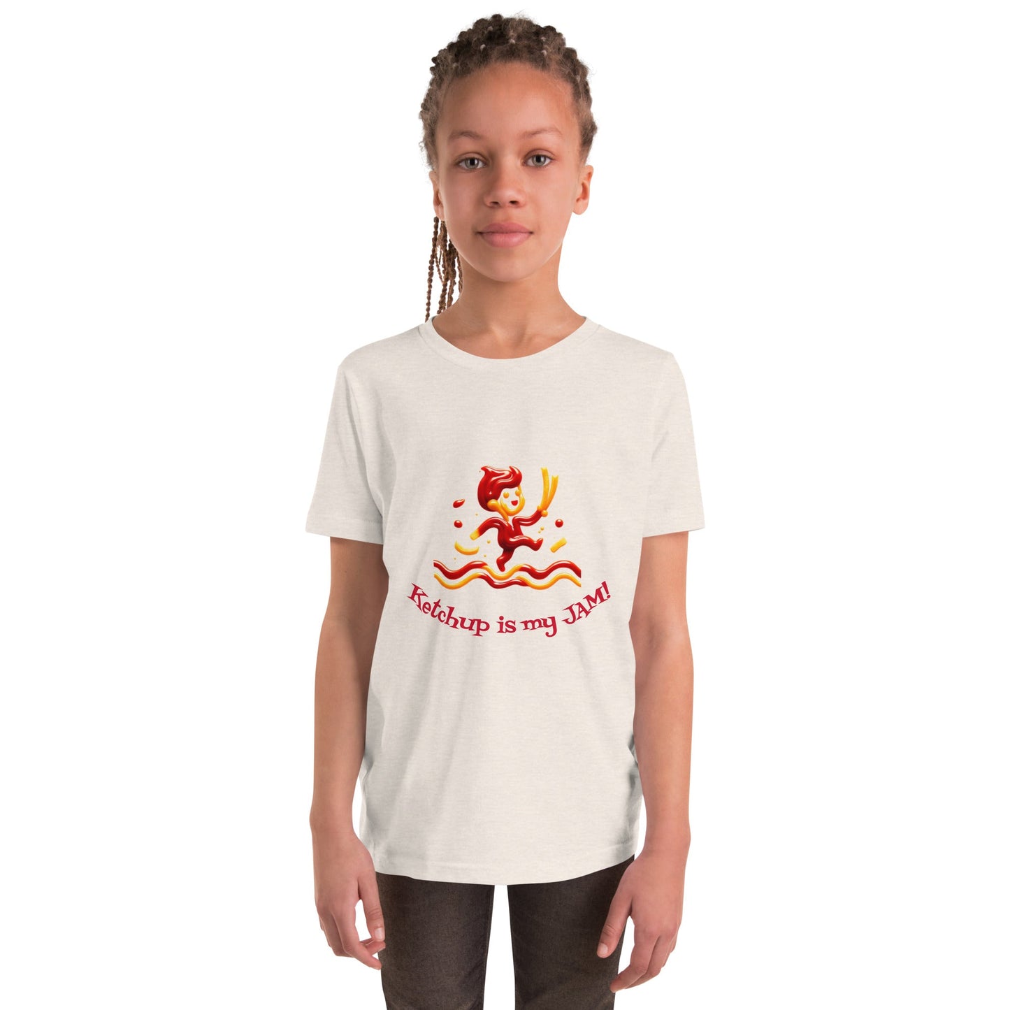 Ketchup is my Jam Youth tee shirt - Tri - Me Gifts