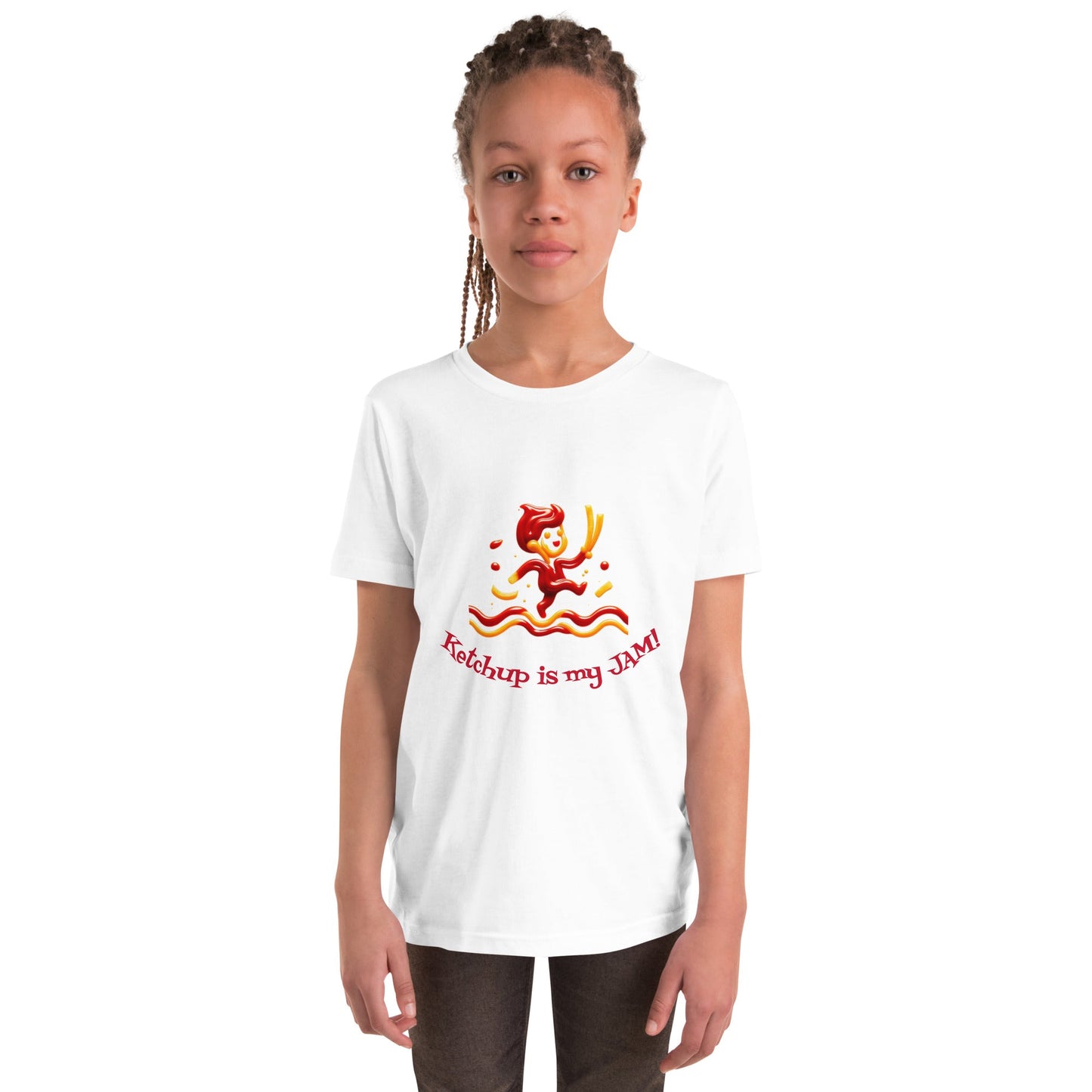 Ketchup is my Jam Youth tee shirt - Tri - Me Gifts