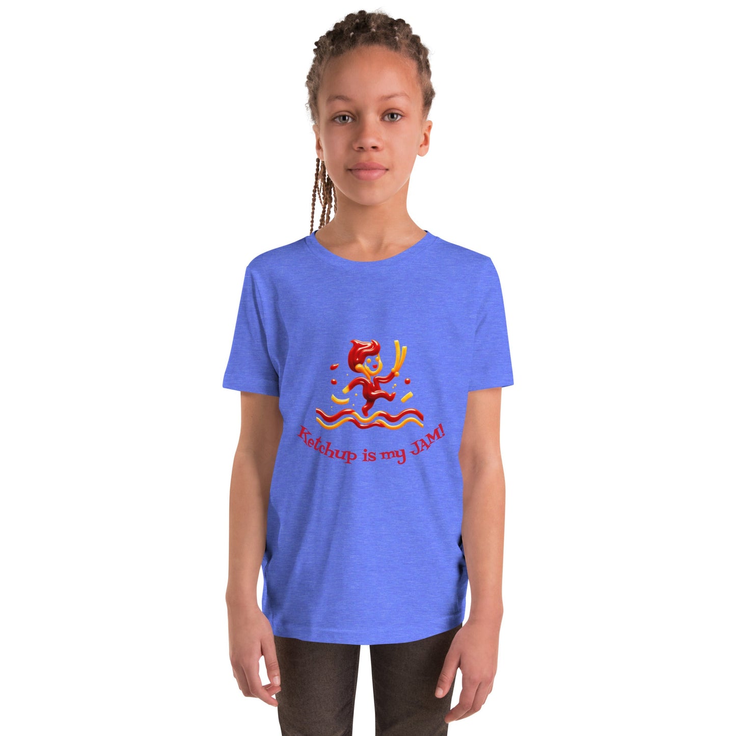 Ketchup is my Jam Youth tee shirt - Tri - Me Gifts