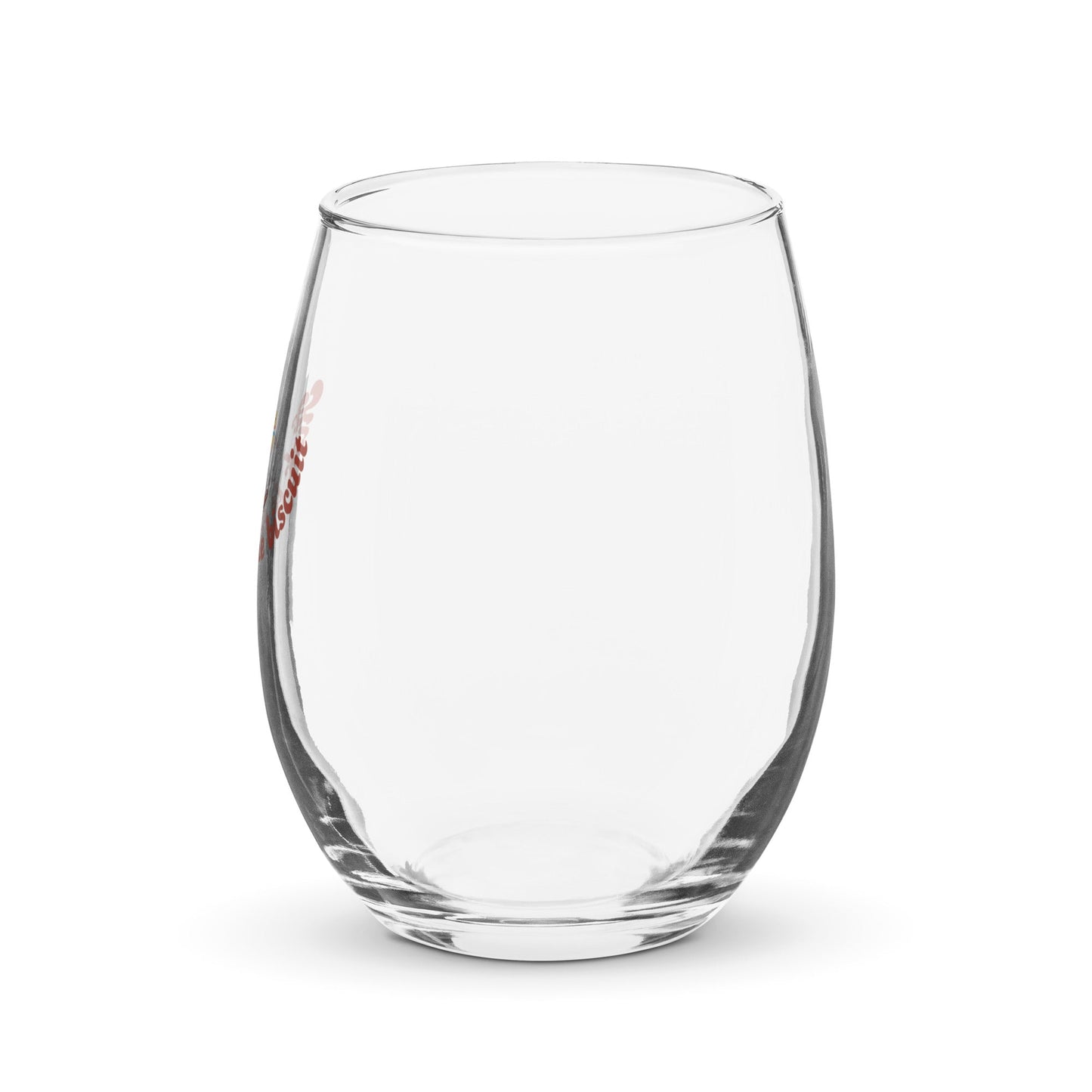 "Risk it for the biscuit" - Stemless wine glass - Tri-Me Gifts