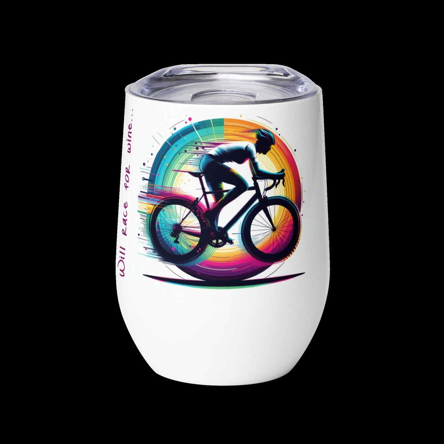 "Will race for wine" to-go tumbler - Tri-Me Gifts