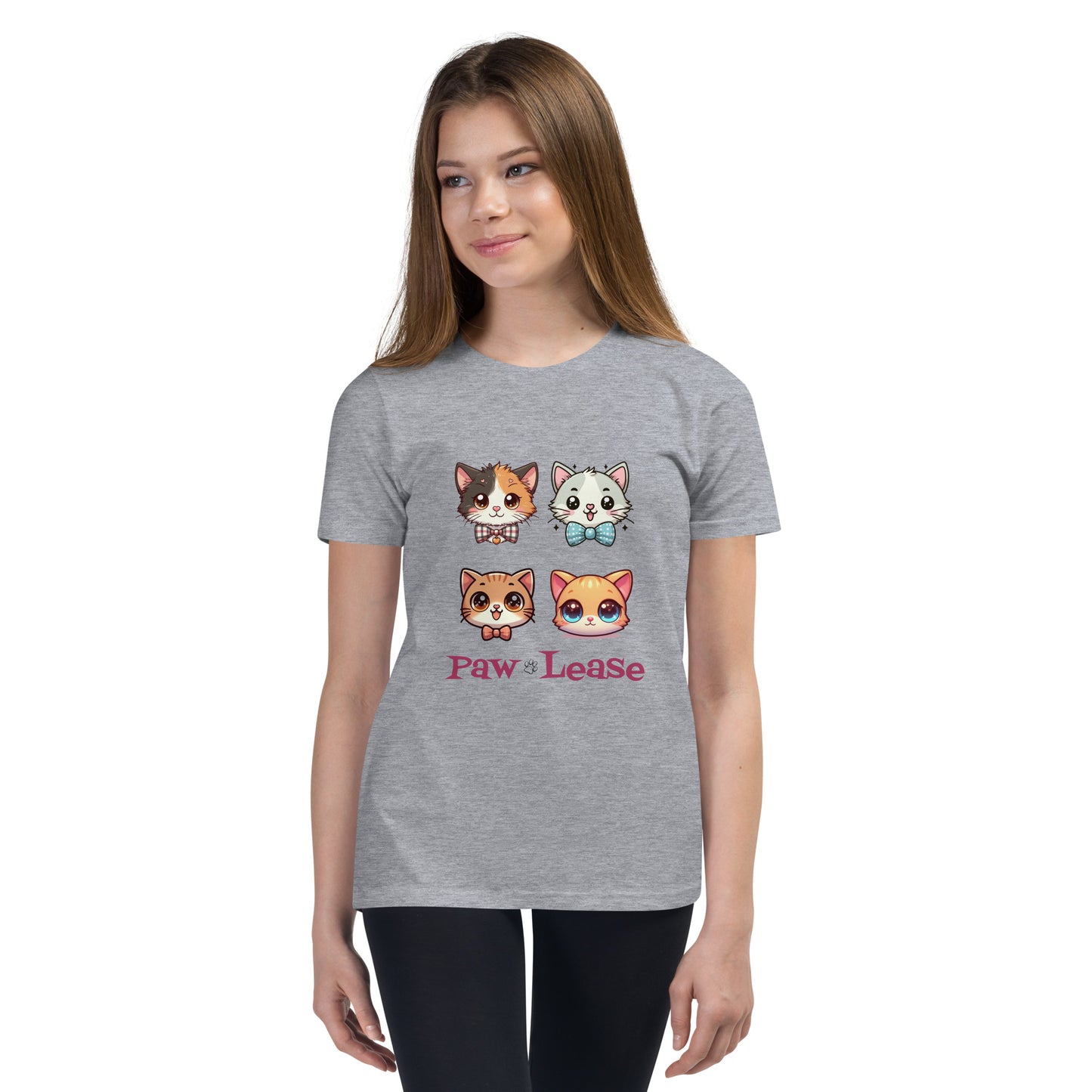 Paw-Lease Kitten Youth Short Sleeve T-Shirt