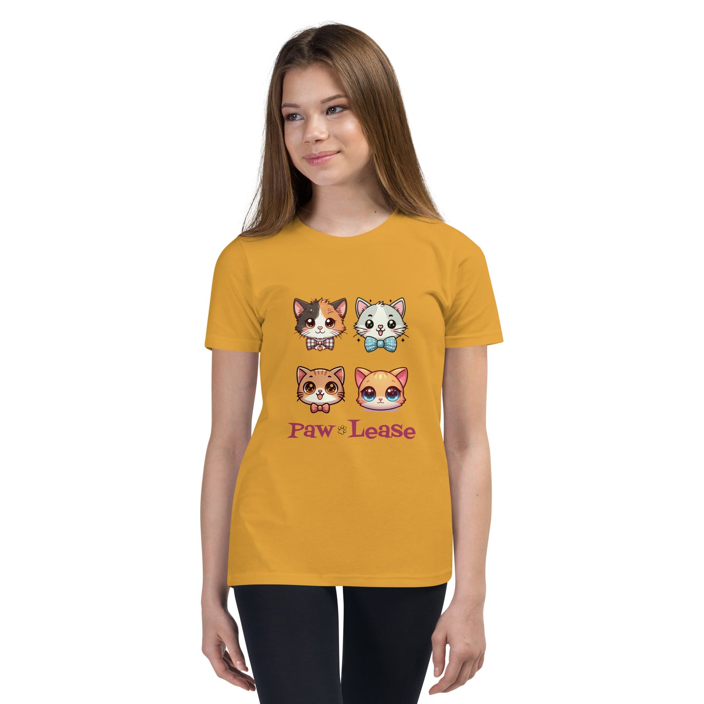 Paw-Lease Kitten Youth Short Sleeve T-Shirt